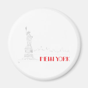 New-York, Statue-of-Liberty Cool Magnet