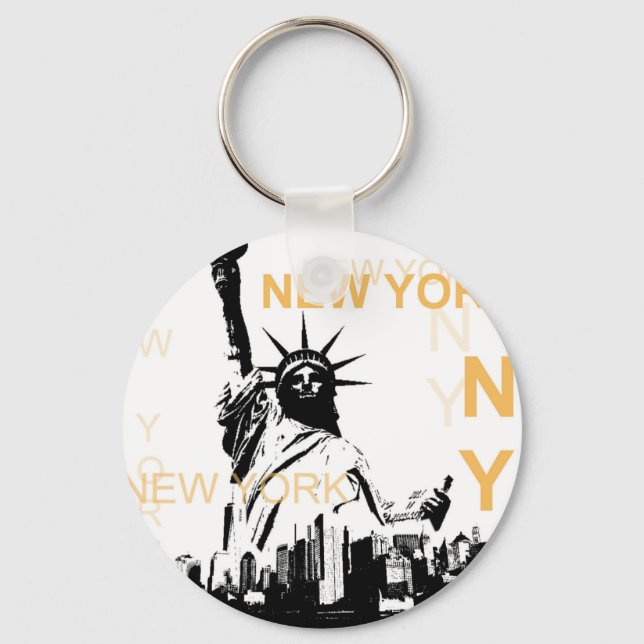 New York Statue of Liberty Keychain (Front)