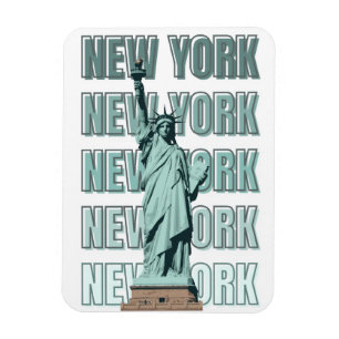 New York statue of liberty poster Magnet