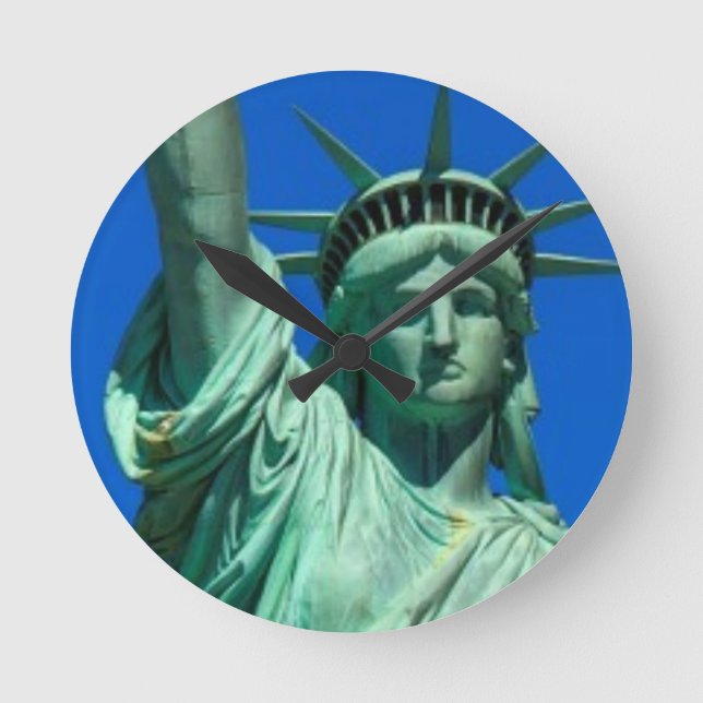 New-York, Statue of Liberty Round Clock (Front)