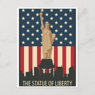 New York statue of liberty Vintage Postcard