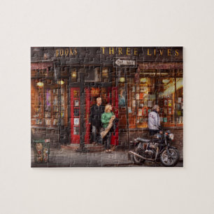 New York - Store - Greenwich Village - Three Lives Jigsaw Puzzle