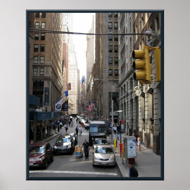 New York Street Scene Poster (Front)