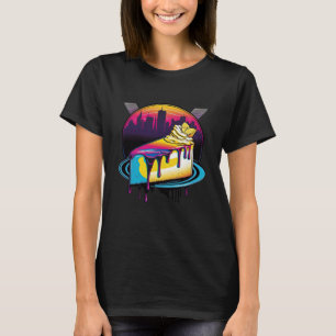 New York Style Cheesecake Synthwave 80s Retrowave  T-Shirt