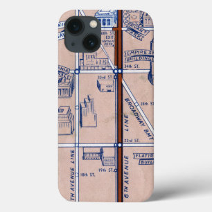 NEW YORK SUBWAY MAP, 1940 2 iPhone 13 CASE