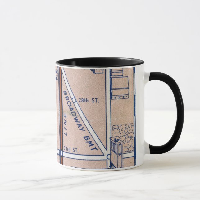NEW YORK SUBWAY MAP, 1940 2 MUG (Right)