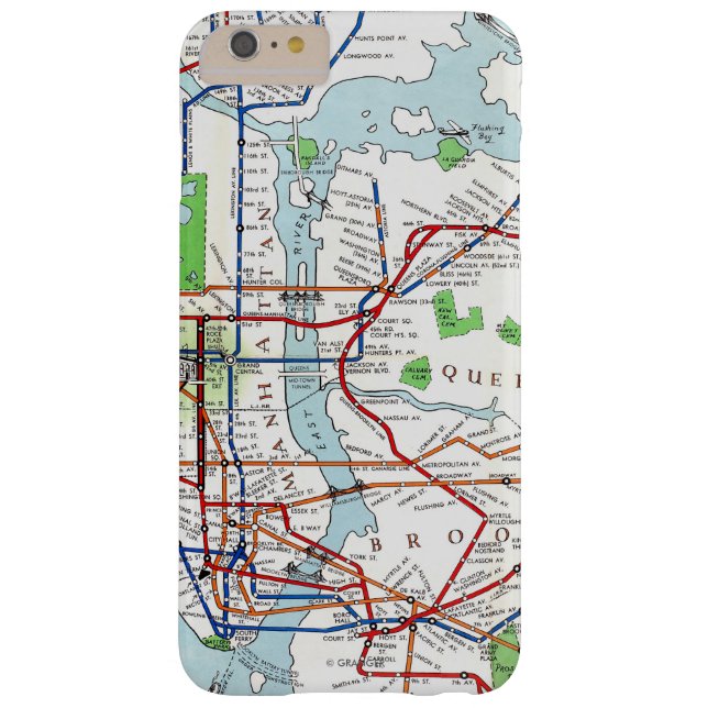 New York: Subway Map, 1940 Case-Mate iPhone Case (Back)