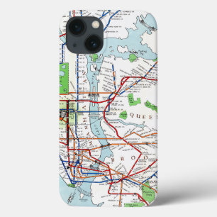 New York: Subway Map, 1940 iPhone 13 Case