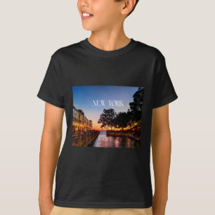 New York Summer Nights Sticker T-Shirt