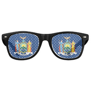 New York Sunglasses, Party Shades, New York flag Retro Sunglasses