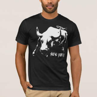 New York T-shirt NY Shirt Bull Souvenir Top