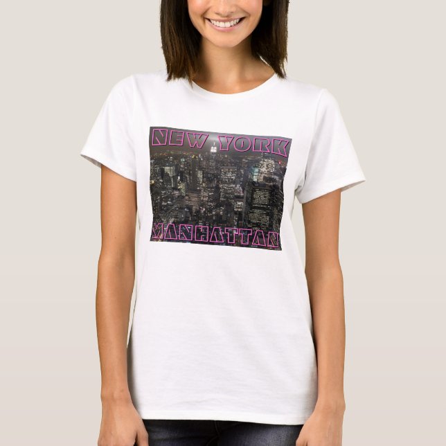 New York T-shirt Women's Custom Plus Size NY Shirt (Front)