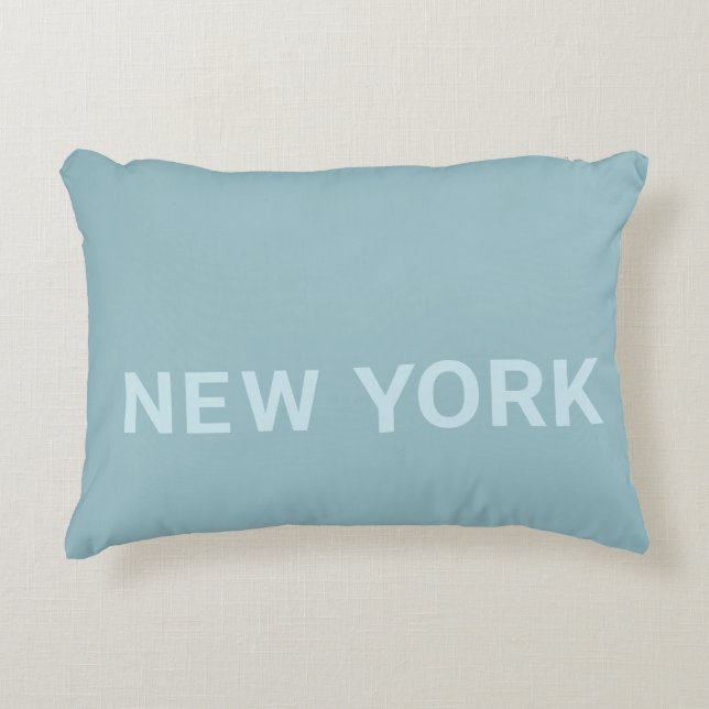 New York  Text Accent Pillow (Front)