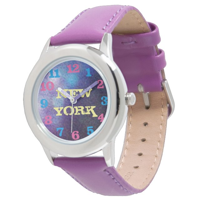 NEW YORK TEXT WATCH (Angled)