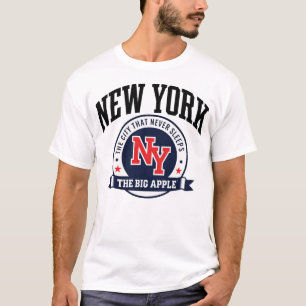  New York The Big Apple Vintage Graphic  T-Shirt