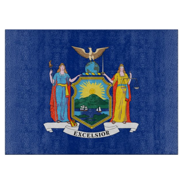 New York: The Empire State, Home Big Apple Flag Cutting Board (Front)
