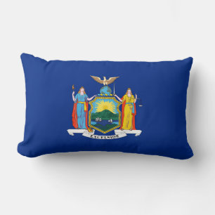 New York: The Empire State, Home Big Apple Flag Lumbar Pillow