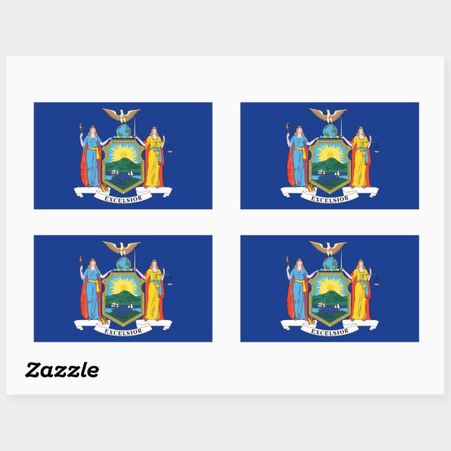 New York: The Empire State, Home Big Apple Flag Sticker (Sheet)