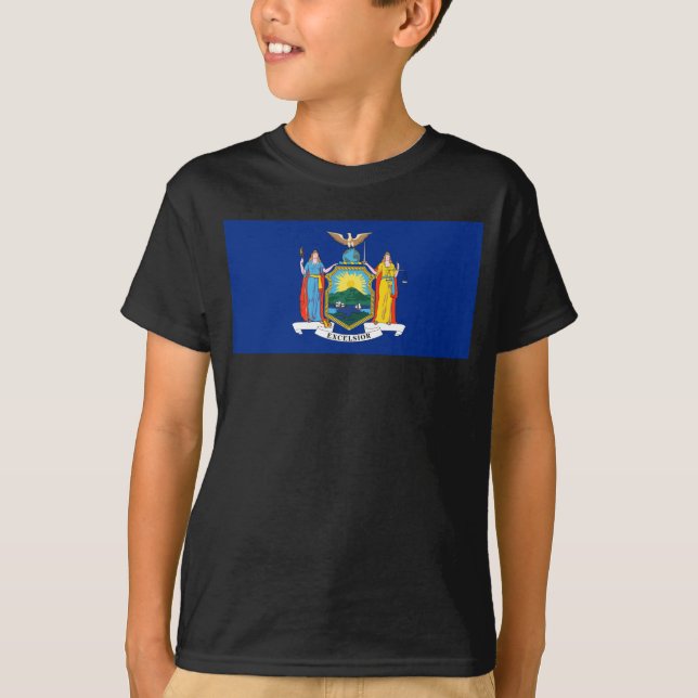 New York: The Empire State, Home Big Apple Flag T-Shirt (Front)