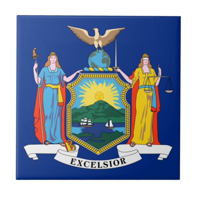 New York: The Empire State, Home Big Apple Flag Tile (Front)