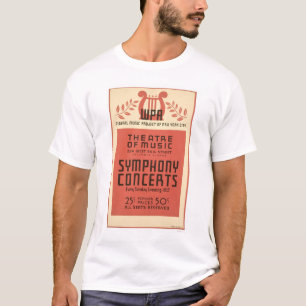 New York Theatre Music 1940 WPA T-Shirt