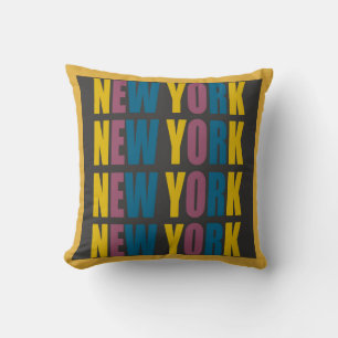 New York Throw Pillow