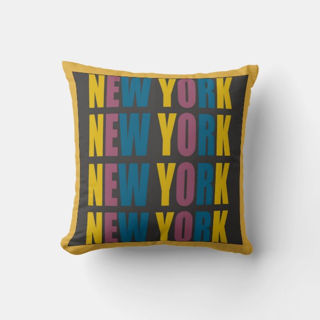 New York Throw Pillow (Front)