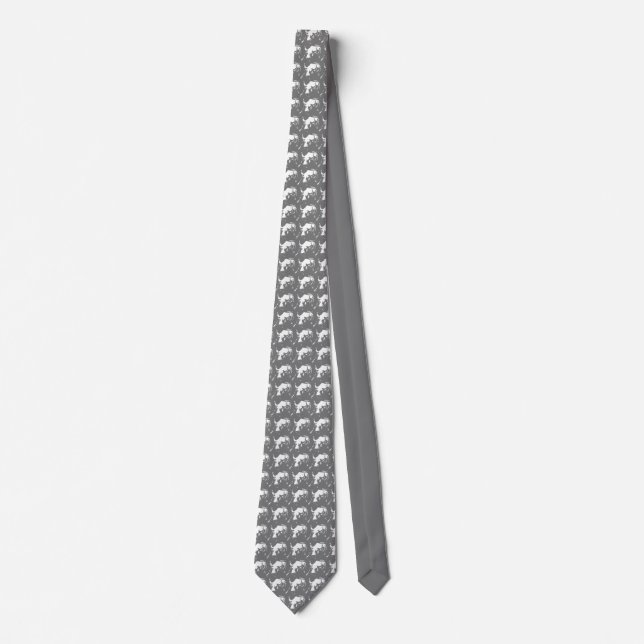 New York Tie NYC Bull Statue Souvenir Necktie (Front)