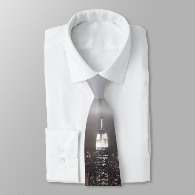 New York Ties Empire State NYC Neckties Customize (Tied)