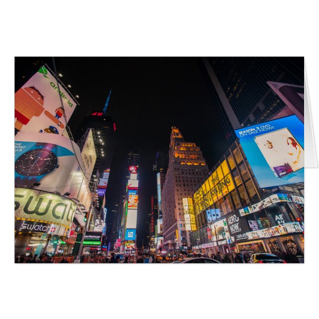 New York Times Square card (Front Horizontal)