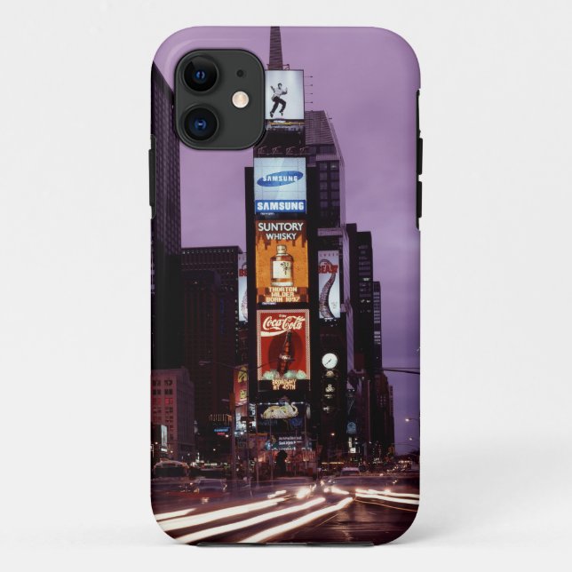New York Times Square traffic at night Case-Mate iPhone Case (Back)