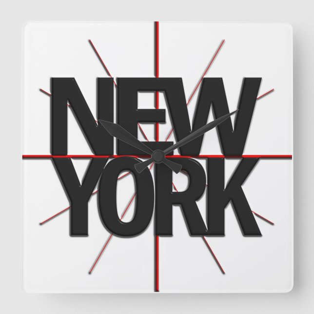 New York Timezone Wall Clock (Front)