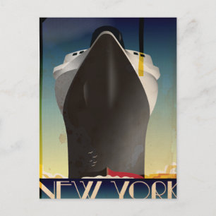New York To Southampton Postcard