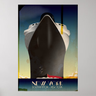 New York To Southampton Poster