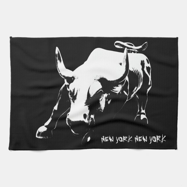 New York Towel Personalized NYC Souvenir Tea Towel (Horizontal)