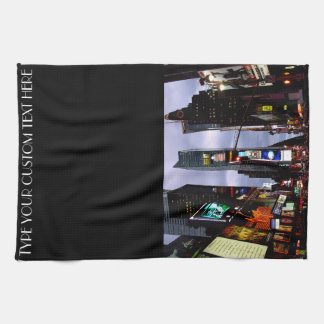 New York Towel Personalized Times Square Tea Towel