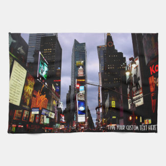 New York Towel Personalized Times Square Tea Towel