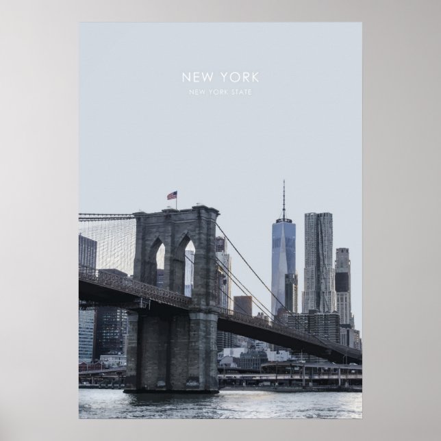 New York Travel Artwork Poster (Front)