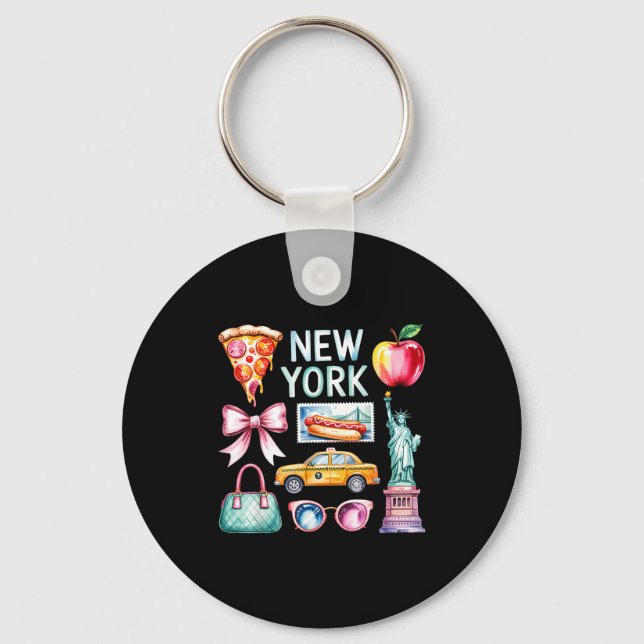 New York Trip - Girls Trip  Keychain (Front)