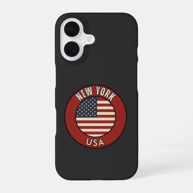 New York United States of America iPhone 16 Case (Back)