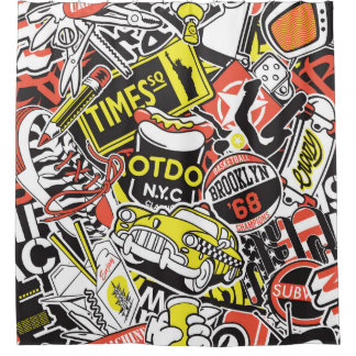 New York urban: sticker patchwork.