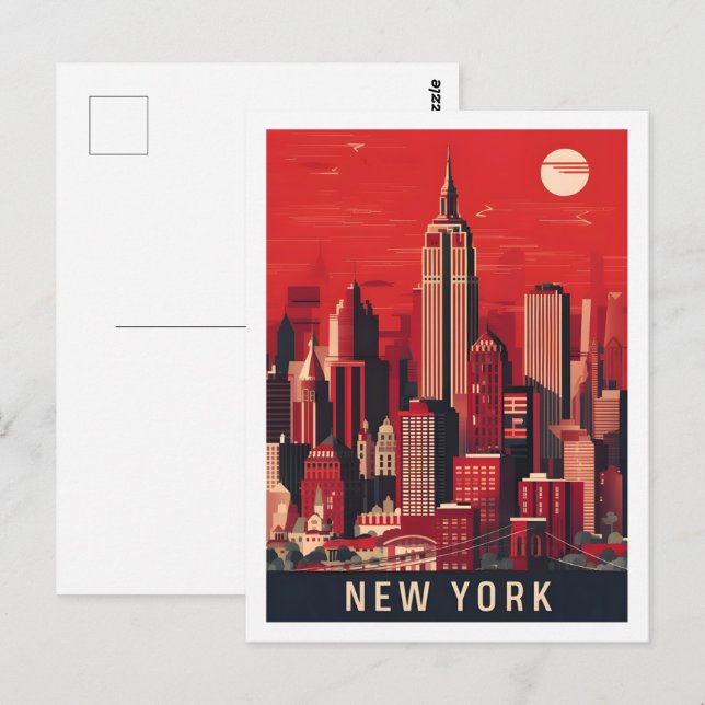 New York USA Famous Travel Place Postcard (Front/Back)