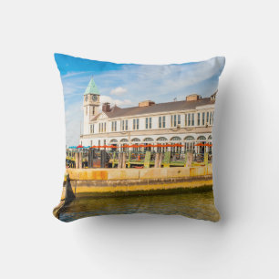 NEW YORK, USA - SEP 22, 2015: New York peer on t Throw Pillow