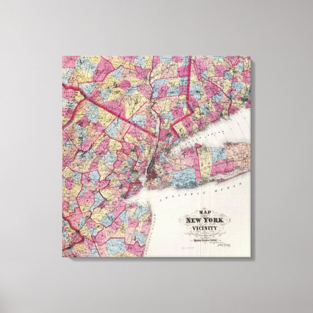 New York & vicinity Canvas Print (Front)