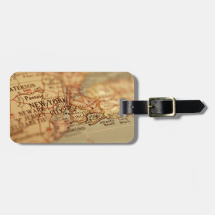 NEW YORK Vintage Map Luggage Tag