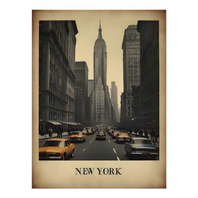 New York vintage poster (Front)