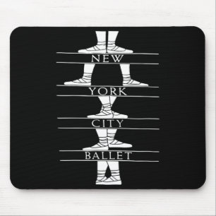 New York Vintage Retro Style Design Ballet Dancing Mouse Pad