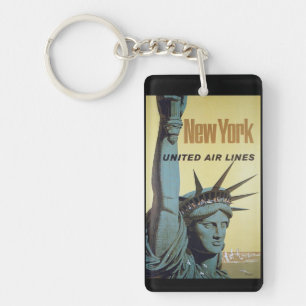 New York vintage souvenirs Keychain