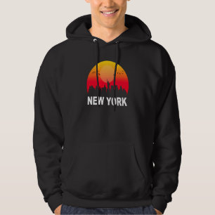 New York Vintage Sunset Retro City State USA Hoodie