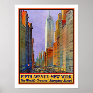 New York Vintage Travel Poster